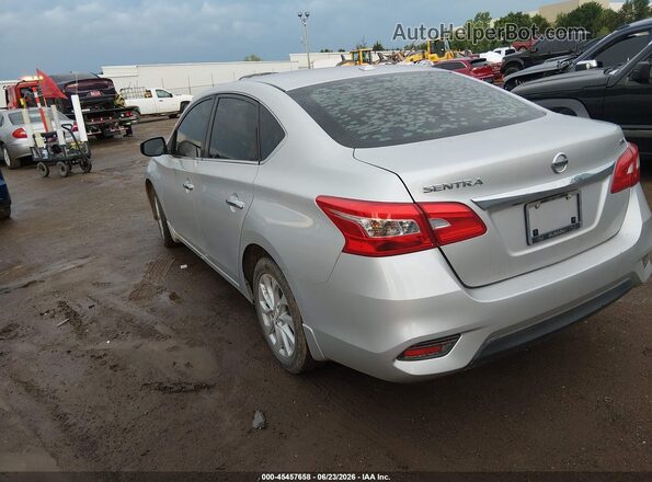 3N1AB7AP1JL631592 2018 NISSAN SENTRA Silver Trasero izquierdo