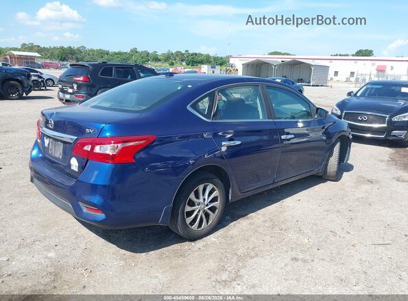 3N1AB7AP1JL636176 2018 NISSAN SENTRA Blue Trasero derecho