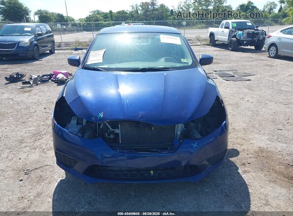 3N1AB7AP1JL636176 2018 NISSAN SENTRA Blue Vista del cuadro de instrumentos