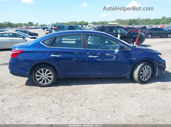 3N1AB7AP1JL636176 2018 NISSAN SENTRA Blue Vista interior trasera