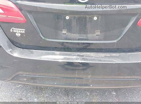 3N1AB7AP1JL647856 2018 NISSAN SENTRA Black უკანა სალონის ხედი