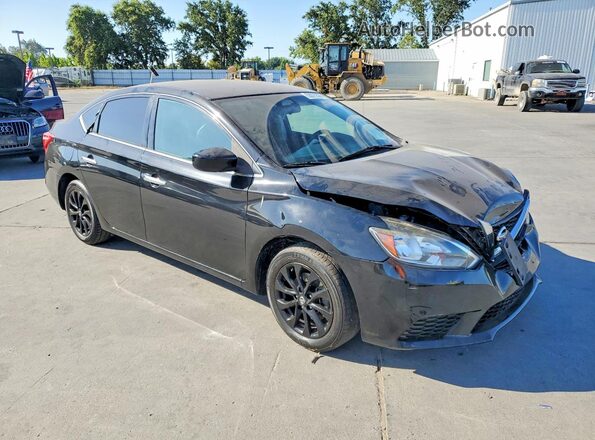 3N1AB7AP1JY242406 2018 NISSAN SENTRA Black Front right
