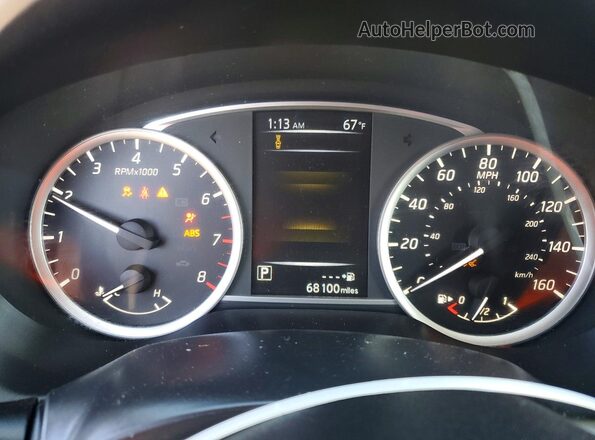 3N1AB7AP1JY242406 2018 NISSAN SENTRA Black Instrument cluster view