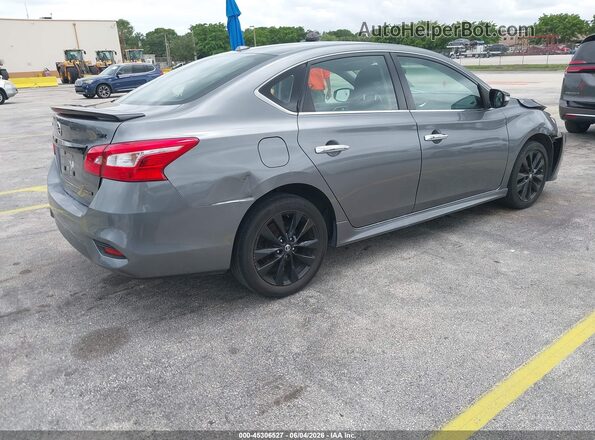 3N1AB7AP1JY290004 2018 NISSAN SENTRA Gray Trasero derecho