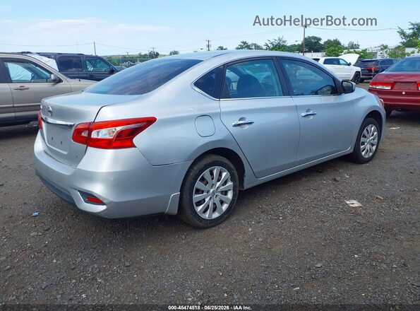 3N1AB7AP1JY308694 2018 NISSAN SENTRA Silver Trasero derecho
