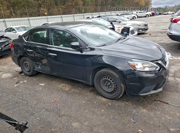 3N1AB7AP1JY309263 2018 NISSAN SENTRA Black Przód prawy