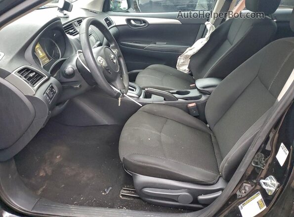 3N1AB7AP1JY309263 2018 NISSAN SENTRA Black Widok wnętrza z przodu