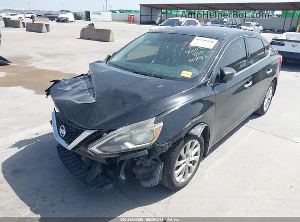 3N1AB7AP1JY317072 2018 NISSAN SENTRA Black Front left