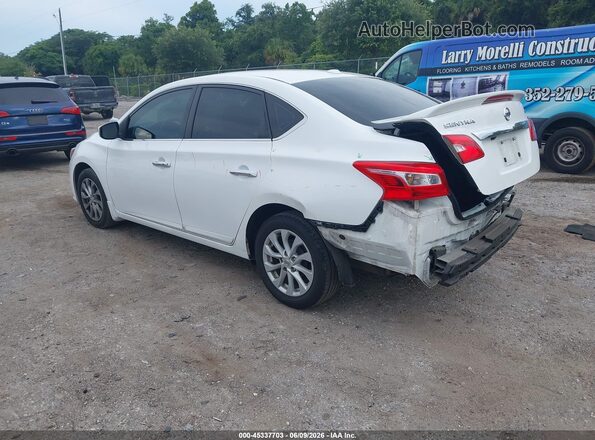 3N1AB7AP1KL603499 2019 NISSAN SENTRA White Trasero izquierdo