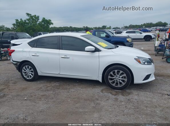 3N1AB7AP1KL603499 2019 NISSAN SENTRA White Vista interior trasera