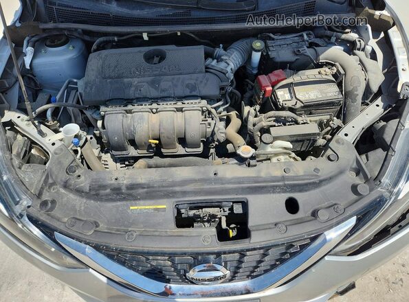 3N1AB7AP1KL606337 2019 NISSAN SENTRA Серебряный Вид задней части салона