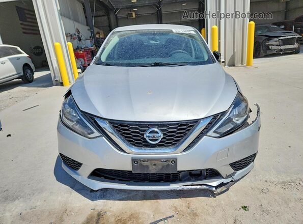 3N1AB7AP1KL606337 2019 NISSAN SENTRA Серебряный Вид спереди