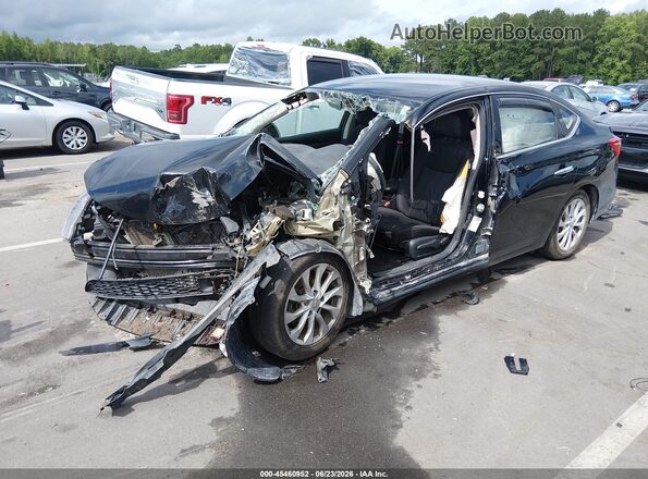 3N1AB7AP1KL610971 2019 NISSAN SENTRA Black Vista tres cuartos delantera izquierda