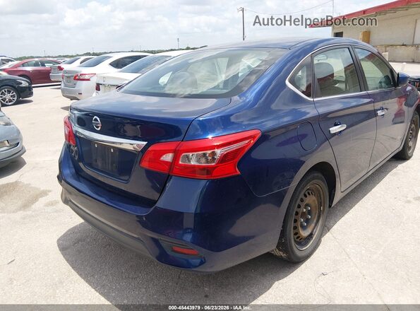 3N1AB7AP1KY244920 2019 NISSAN SENTRA Синий Задняя правая четверть