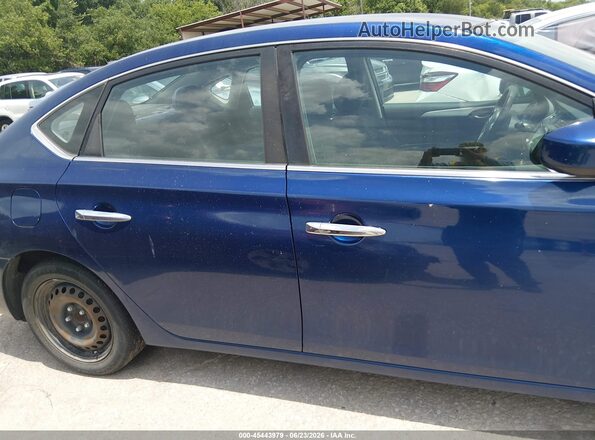 3N1AB7AP1KY244920 2019 NISSAN SENTRA Синий Вид задней части салона