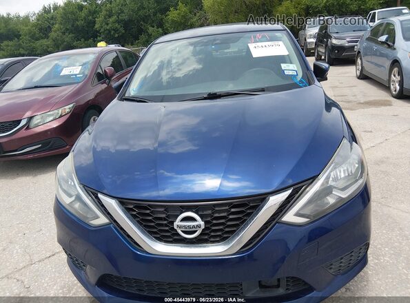 3N1AB7AP1KY244920 2019 NISSAN SENTRA Синий Вид спереди