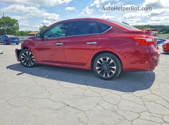 3N1AB7AP1KY247994 2019 NISSAN SENTRA Red Rear left
