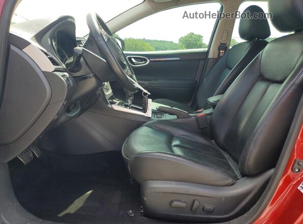 3N1AB7AP1KY247994 2019 NISSAN SENTRA Red Front interior view