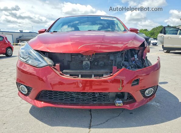 3N1AB7AP1KY247994 2019 NISSAN SENTRA Red Front view