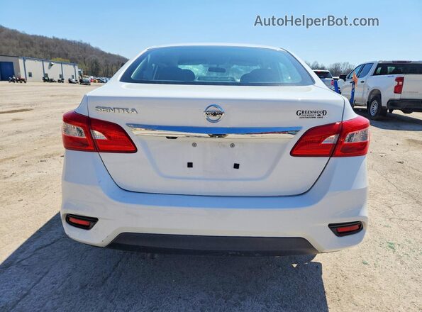 3N1AB7AP1KY249955 2019 NISSAN SENTRA Белый Вид сзади