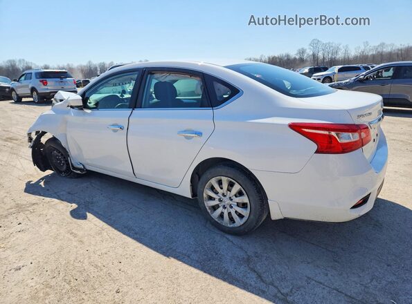 3N1AB7AP1KY249955 2019 NISSAN SENTRA Белый Задняя левая четверть