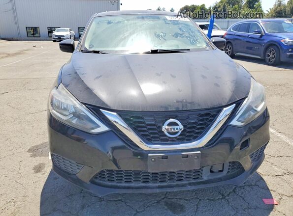 3N1AB7AP1KY257487 2019 NISSAN SENTRA Black Вид спереду