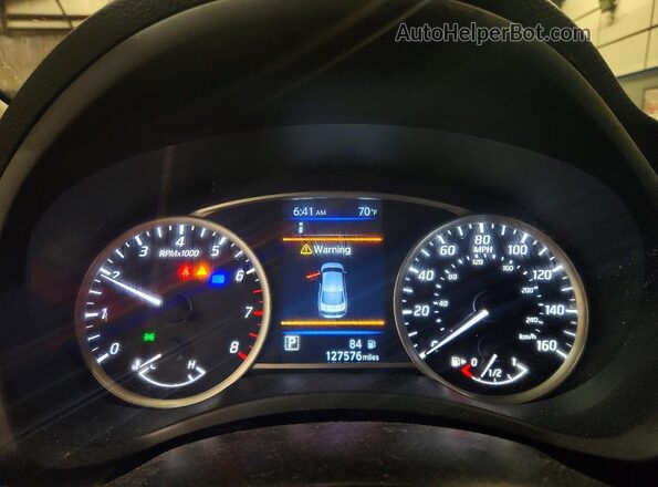 3N1AB7AP1KY260602 2019 NISSAN SENTRA White Вид щитка приладів