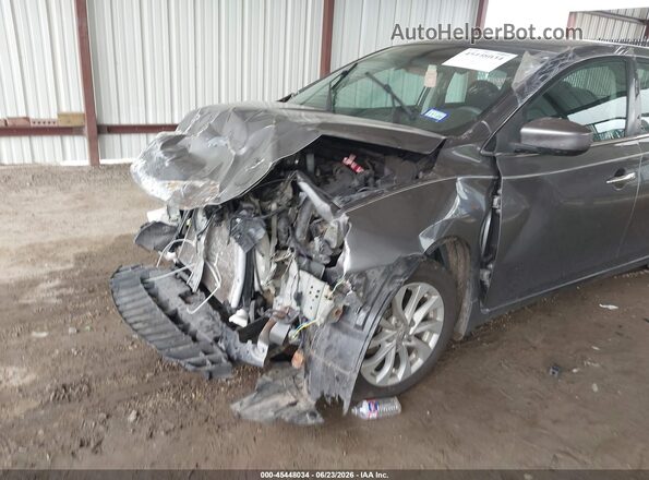 3N1AB7AP1KY270191 2019 NISSAN SENTRA Gray Դիմացի տեսք