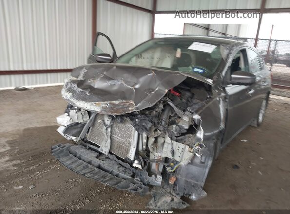 3N1AB7AP1KY270191 2019 NISSAN SENTRA Gray Առջևի ձախ երեք քառորդ տեսարան