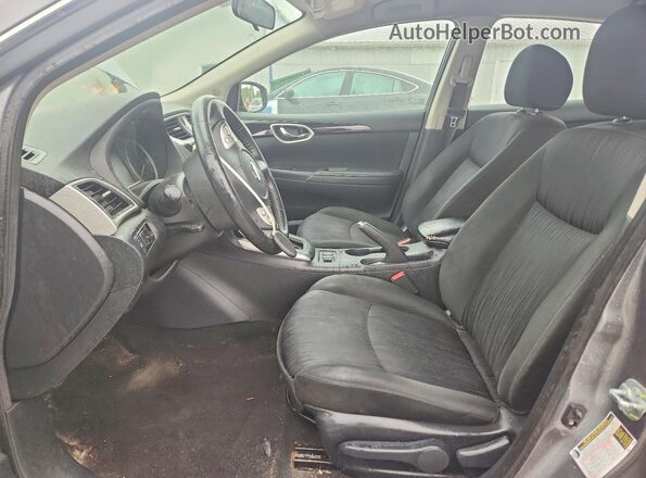 3N1AB7AP1KY272443 2019 NISSAN SENTRA Серый Вид салона спереди
