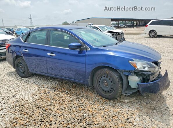 3N1AB7AP1KY275066 2019 NISSAN SENTRA Blue Передня права чверть
