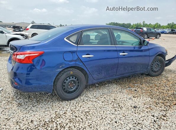 3N1AB7AP1KY275066 2019 NISSAN SENTRA Blue Задня права чверть