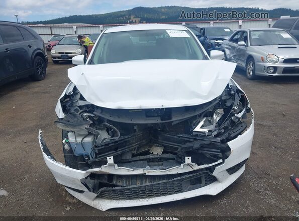 3N1AB7AP1KY279358 2019 NISSAN SENTRA White უკანა სალონის ხედი