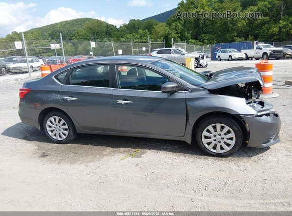 3N1AB7AP1KY327988 2019 NISSAN SENTRA Gray Սալոնի հետևի տեսք