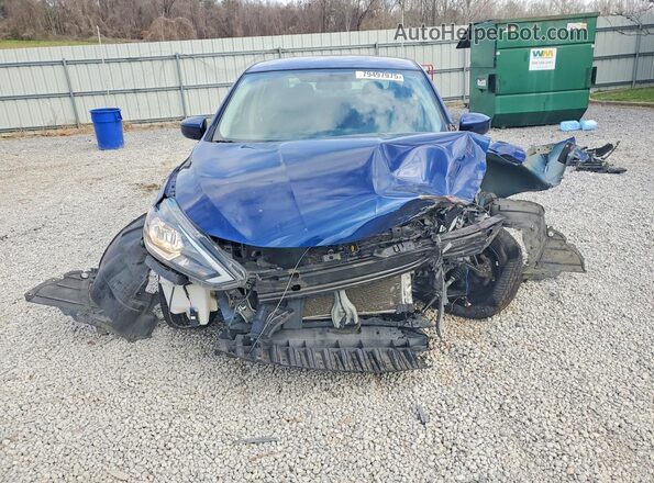 3N1AB7AP1KY328767 2019 NISSAN SENTRA Blue Vista frontal