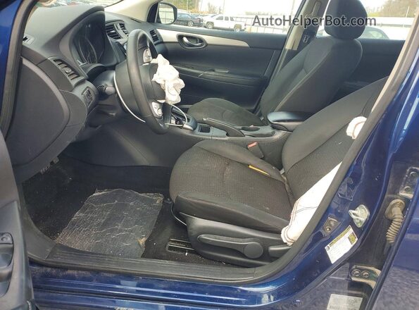 3N1AB7AP1KY328767 2019 NISSAN SENTRA Blue Vista interior delantera