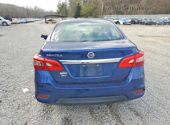 3N1AB7AP1KY328767 2019 NISSAN SENTRA Blue Vista trasera