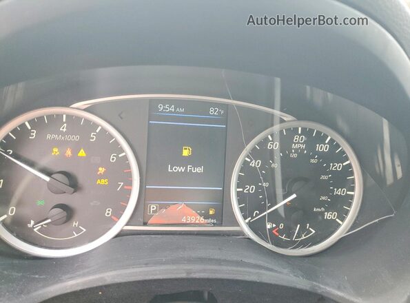 3N1AB7AP1KY328767 2019 NISSAN SENTRA Blue Vista del cuadro de instrumentos