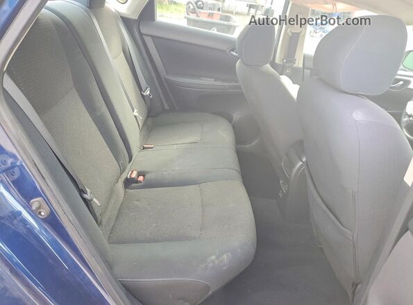 3N1AB7AP1KY328767 2019 NISSAN SENTRA Blue Vista de los asientos traseros