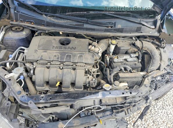 3N1AB7AP1KY328767 2019 NISSAN SENTRA Blue Vista interior trasera