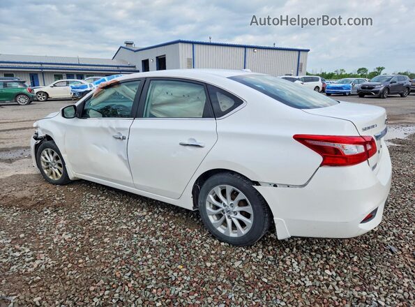 3N1AB7AP1KY331247 2019 NISSAN SENTRA White Trasero izquierdo