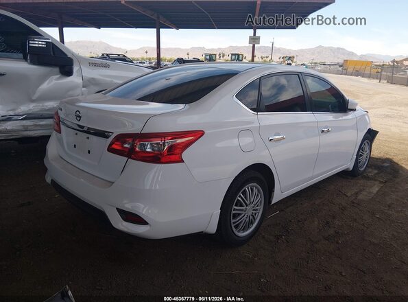 3N1AB7AP1KY336786 2019 NISSAN SENTRA Белый Задняя правая четверть