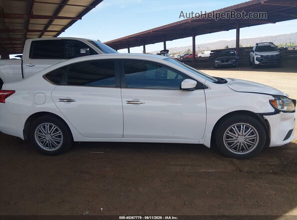 3N1AB7AP1KY336786 2019 NISSAN SENTRA Белый Вид задней части салона