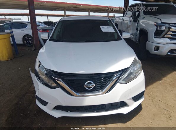 3N1AB7AP1KY336786 2019 NISSAN SENTRA Белый Вид щитка приборов