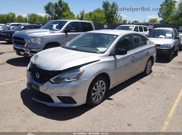 3N1AB7AP1KY338523 2019 NISSAN SENTRA Silver 