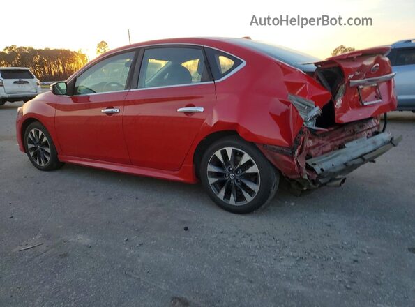 3N1AB7AP1KY345522 2019 NISSAN SENTRA Red უკანა მარცხენა