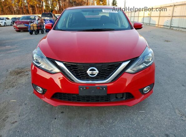 3N1AB7AP1KY345522 2019 NISSAN SENTRA Red წინა ხედი