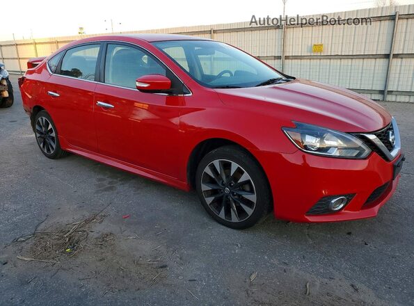 3N1AB7AP1KY345522 2019 NISSAN SENTRA Red წინა მარჯვენა