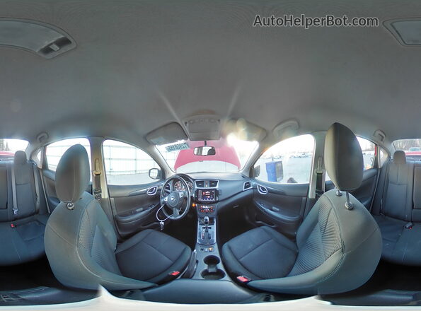 3N1AB7AP1KY345522 2019 NISSAN SENTRA Red VIN კოდის სტიკერის ხედი