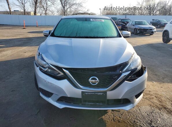 3N1AB7AP1KY351708 2019 NISSAN SENTRA Silver Vista frontal